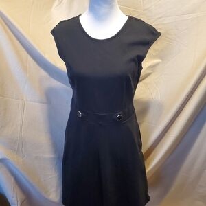 New York Company Black Midi Dress SZ MD